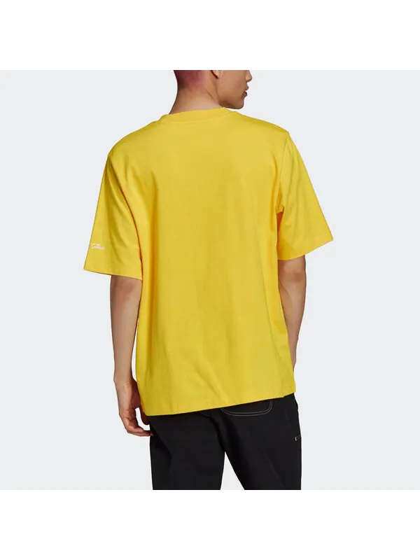 Футболка оригиналы smps doh tee super men Adidas — изображение 3 из 4, желтый