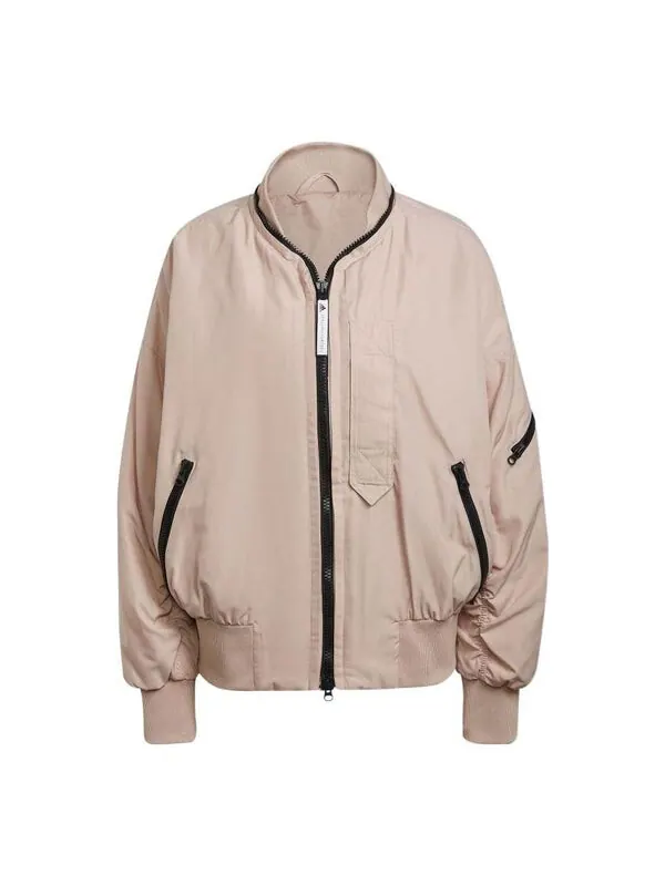 Куртка от Stella McCartney тканая куртка-бомбер Adidas — изображение 1 из 4, коричневый