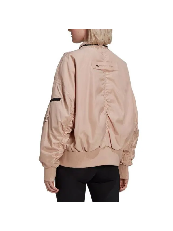 Куртка от Stella McCartney тканая куртка-бомбер Adidas — изображение 3 из 4, коричневый