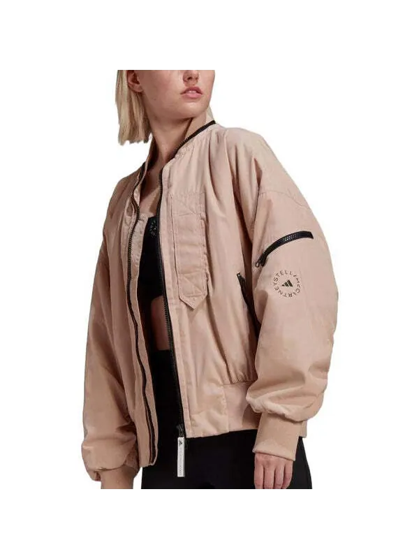 Куртка от Stella McCartney тканая куртка-бомбер Adidas — изображение 4 из 4, коричневый