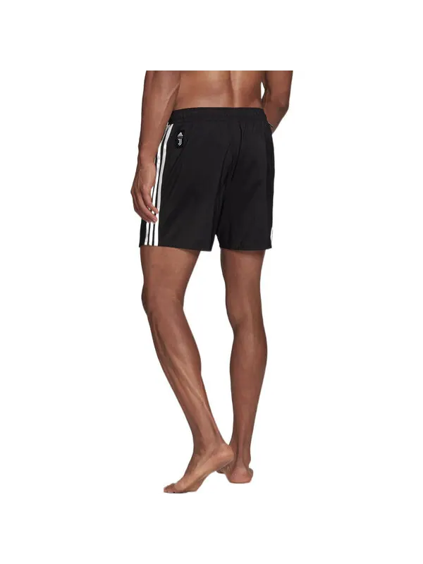 Шорты men's swim athleisure casual sports beach stripe shorts black Adidas — изображение 3 из 4, мульти