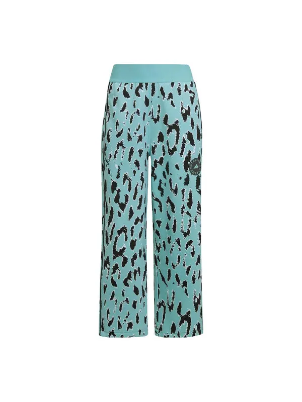Брюки by stella mccartney cropped pants 'teal black' Adidas — изображение 1 из 3, черный