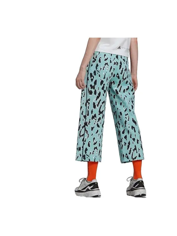Брюки by stella mccartney cropped pants 'teal black' Adidas — изображение 3 из 3, черный