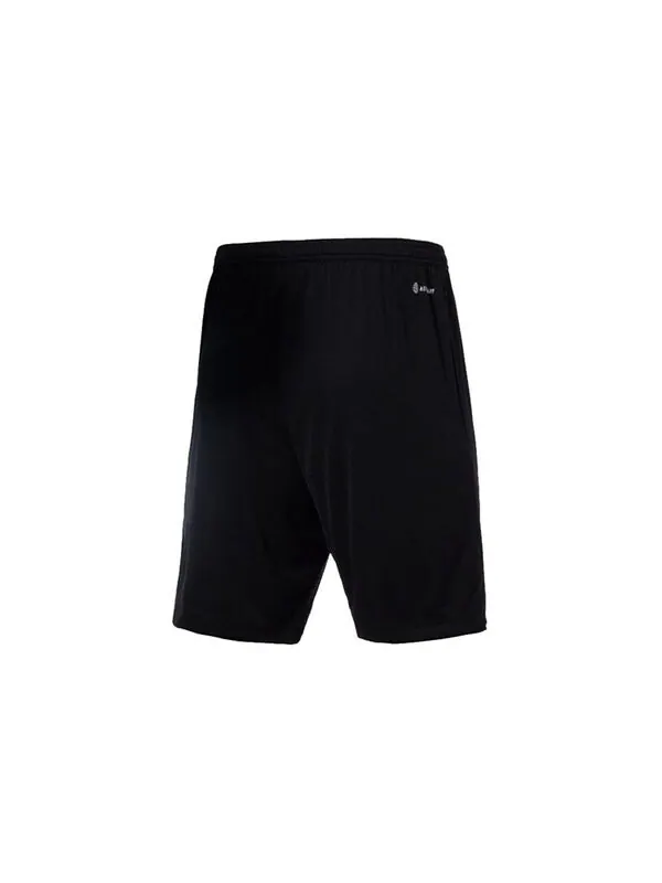 Шорты men's ent22 tr sho solid color logo small label soccer/football sports woven shorts black Adidas — изображение 2 из 2