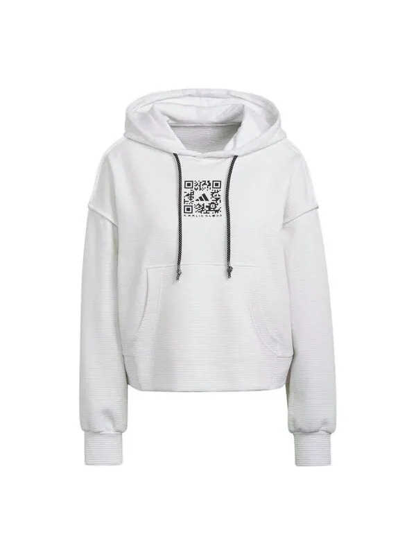 Толстовка с капюшоном x karlie kloss hoodie Adidas — изображение 1 из 4, белый