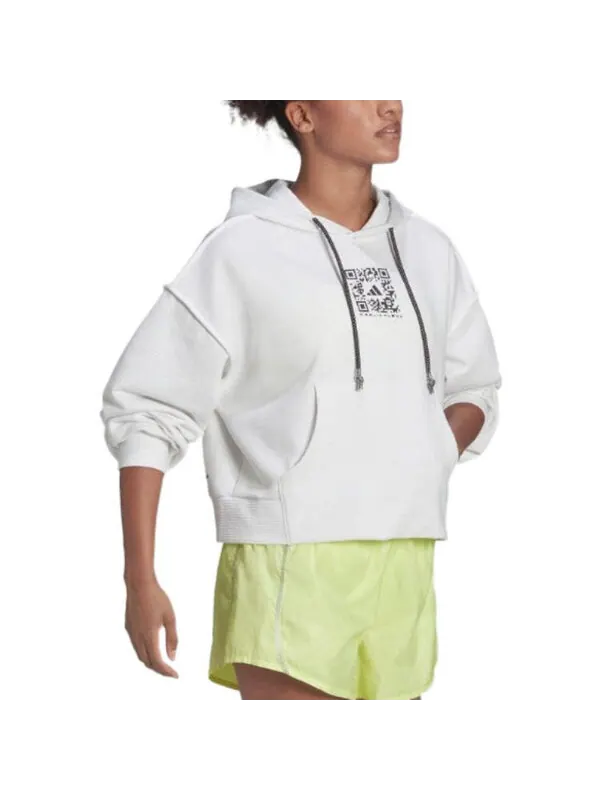 Толстовка с капюшоном x karlie kloss hoodie Adidas — изображение 4 из 4, белый