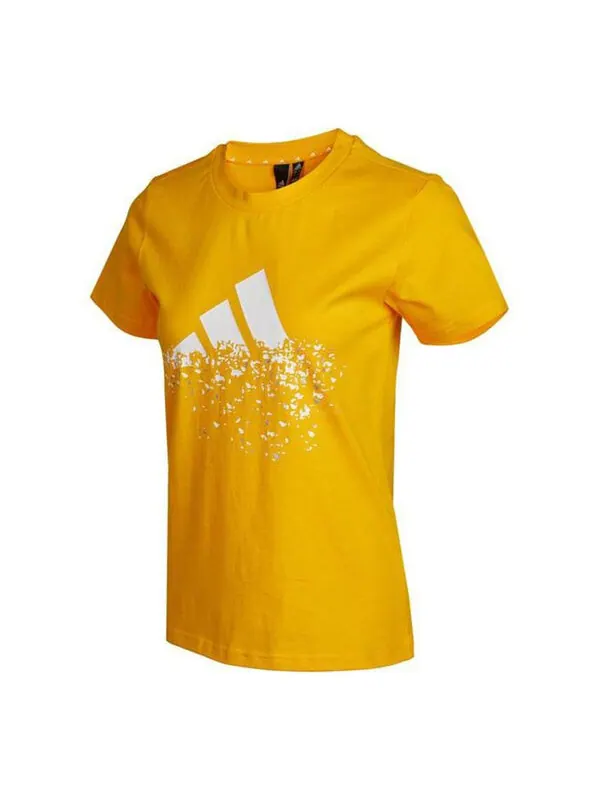 Футболка (WMNS) Adidas Must Haves Badge Of Sport T-Shirt 'Yellow' — изображение 1 из 2, желтый