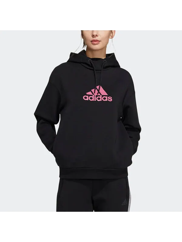 Толстовка с капюшоном fi свитера Толстовка Adidas — изображение 2 из 4, черный/розовый
