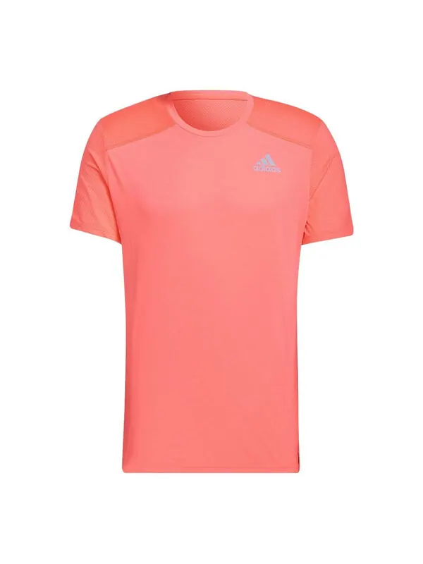 Рубашка владеют рубашкой для бега и охлаждения Adidas — изображение 1 из 1, красный/серебристый