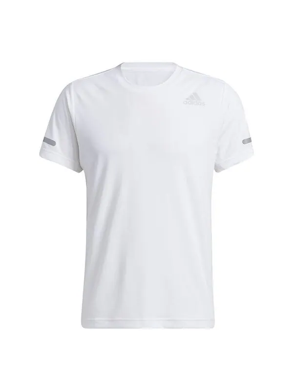 Футболка elevate train t reflective training sports short sleeve white Adidas — изображение 1 из 4, белый