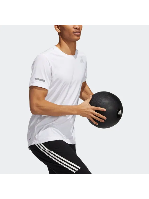 Футболка elevate train t reflective training sports short sleeve white Adidas — изображение 4 из 4, белый