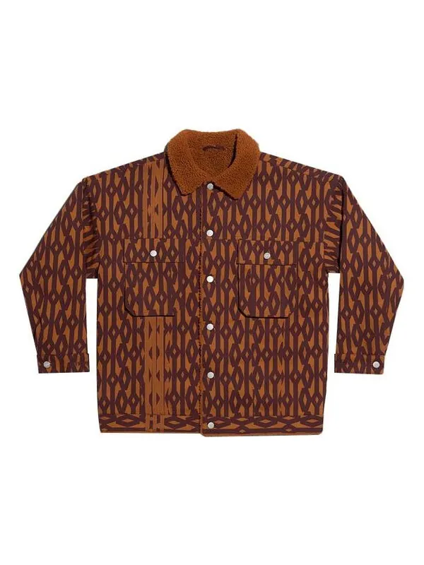 Куртка adidas originals x Ivy Park Casual Sports Logo Printed Jacket Red/Brown — изображение 1 из 4, коричневый