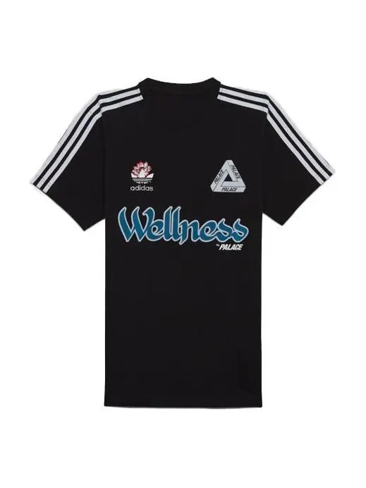 Футболка x adidas originals wellness graphic short sleeve t-shirt 'black' Palace — изображение 1 из 2, черный