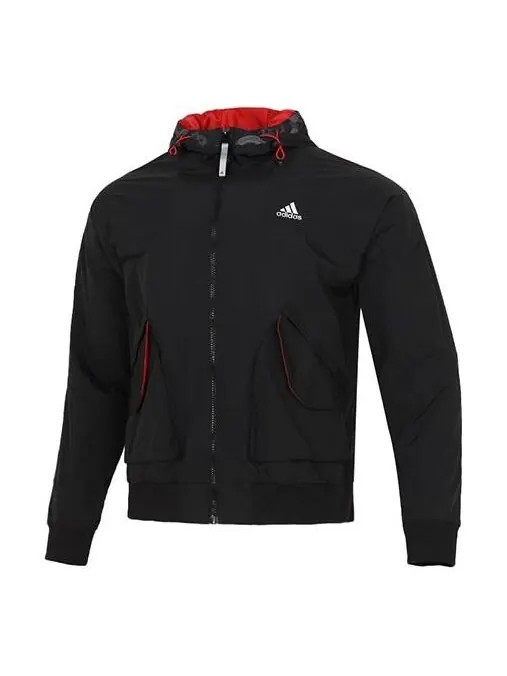 Куртка adidas Cny Lite Wvjk limited Casual Sports Woven Hooded Jacket Black — изображение 1 из 4, черный