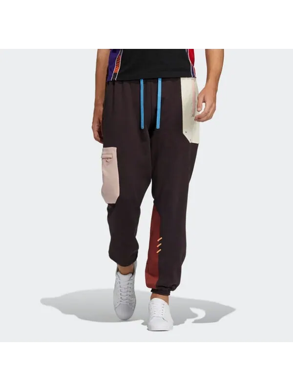 Спортивные штаны adidas originals Series Contrast Color Stitching Drawstring Sports — изображение 3 из 4, мульти