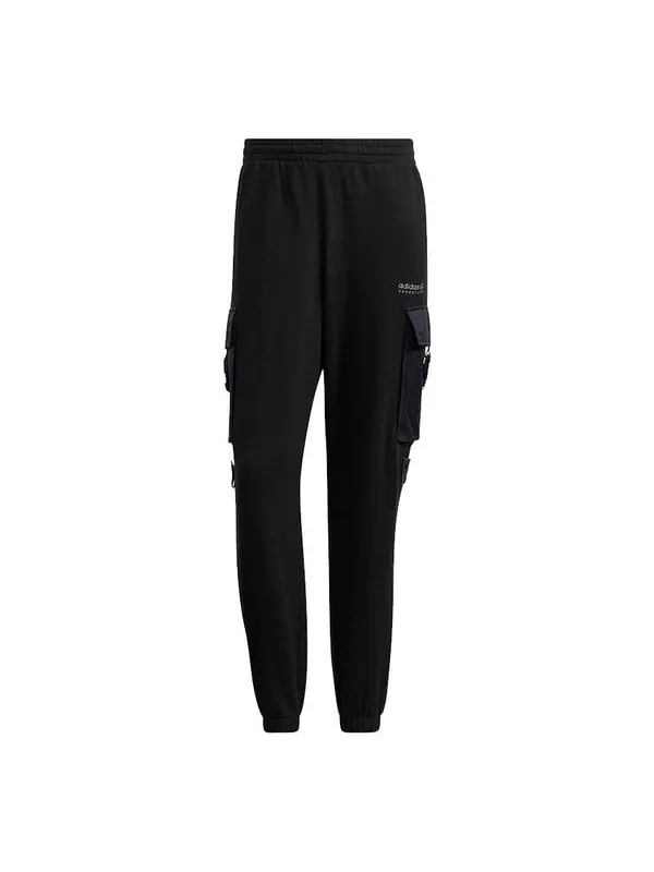 Спортивные штаны Men's adidas originals Adv Sweatpant 1 Large Cargo Pocket Bundle Feet Sports — изображение 1 из 4, черный