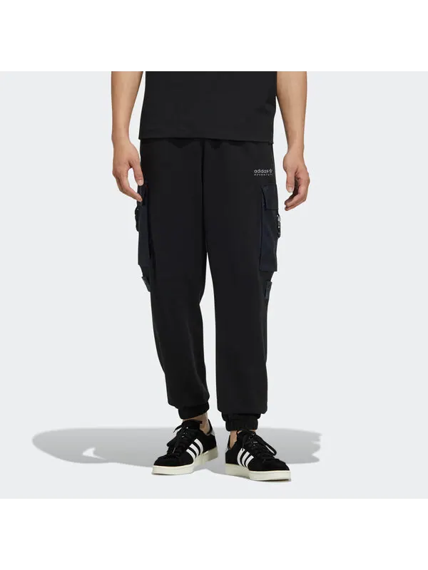 Спортивные штаны Men's adidas originals Adv Sweatpant 1 Large Cargo Pocket Bundle Feet Sports — изображение 2 из 4, черный