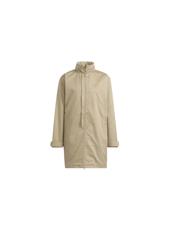 Куртка Men's adidas originals Mr Parka Detachable Contrasting Colors Vest Mid-Length Hooded logo — изображение 2 из 4, хаки