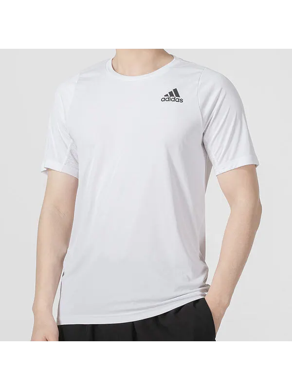 Футболка adidas Rn Icn 3B T Athleisure Casual Sports Large Logo Round Neck Short Sleeve White — изображение 3 из 4, мульти