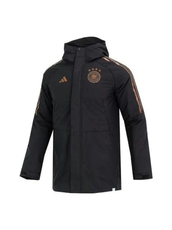 Куртка парк германия condivo 22 стадион куртка Adidas — изображение 1 из 4, черный/золотистый