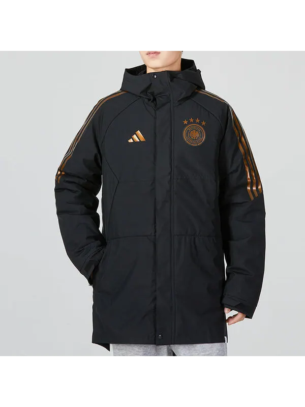 Куртка парк германия condivo 22 стадион куртка Adidas — изображение 3 из 4, черный/золотистый