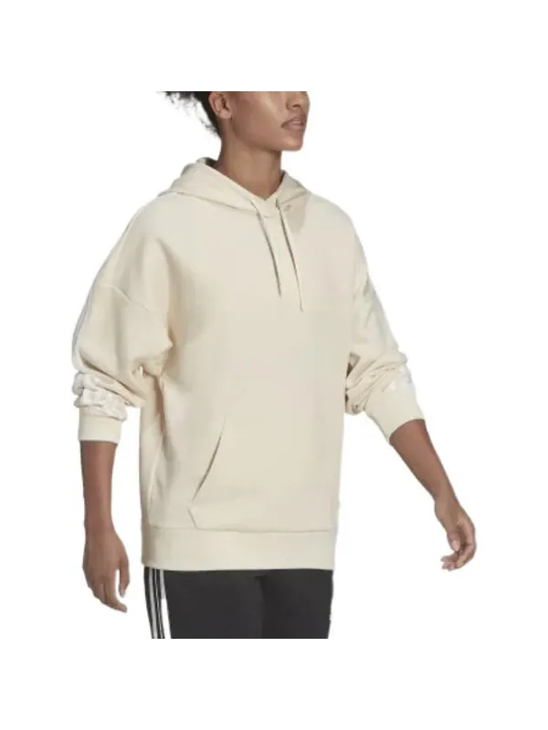 Толстовка с капюшоном Future Icon 3 полоски Толстовка Adidas — изображение 4 из 4, белый