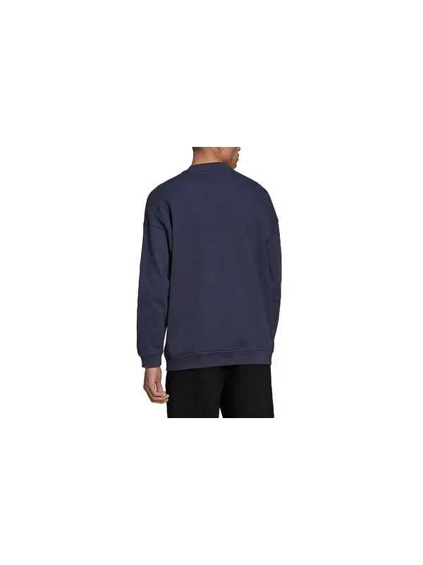 Толстовка Men's adidas originals Lock Up Crew Sports Round Neck Pullover Dark Grey Navy Blue — изображение 2 из 3, мульти