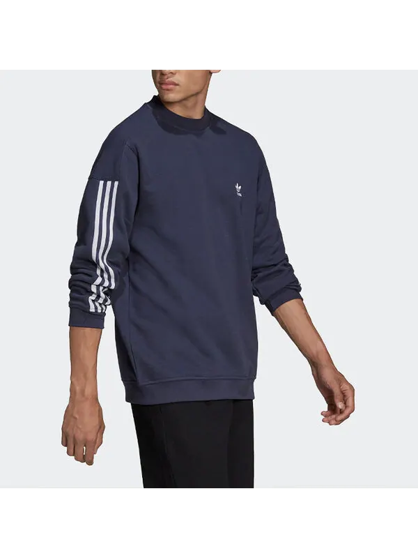 Толстовка Men's adidas originals Lock Up Crew Sports Round Neck Pullover Dark Grey Navy Blue — изображение 3 из 3, мульти