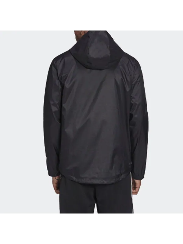 Куртка Men's adidas originals Lock Up Wb Stripe Embroidered Hooded Track Jacket Black — изображение 3 из 4, мульти