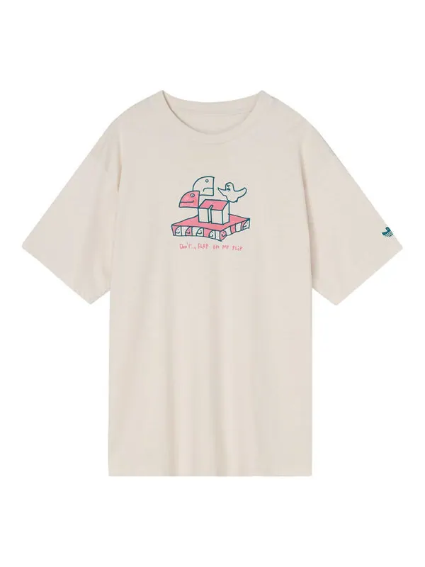 Футболка adidas originals Casual Breathable Cartoon Pattern Alphabet Sports Short Sleeve Couple — изображение 1 из 4, мульти