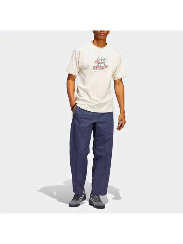 Футболка adidas originals Casual Breathable Cartoon Pattern Alphabet Sports Short Sleeve Couple — изображение 3 из 4, мульти