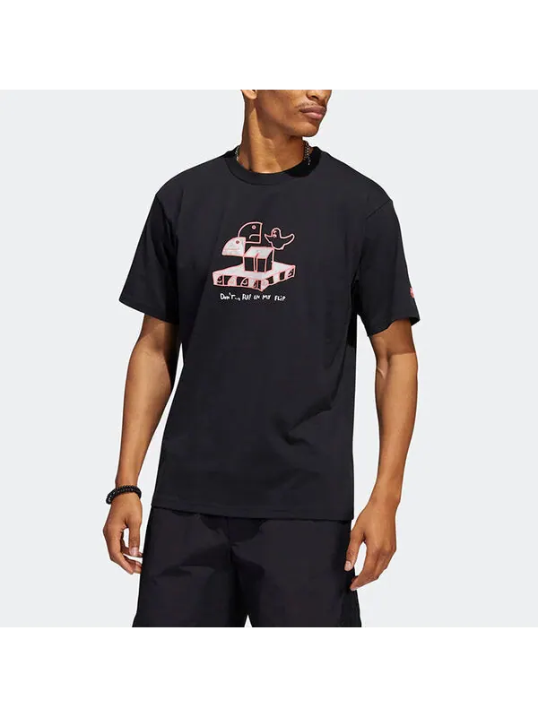 Футболка adidas originals Shmoofoil Pattern Printing Athleisure Casual Sports Short Sleeve Couple — изображение 3 из 4