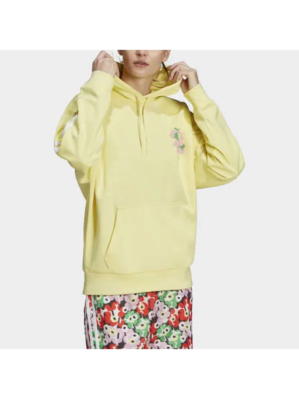 Толстовка с капюшоном x marimekko толстовка Adidas — изображение 4 из 4, желтый