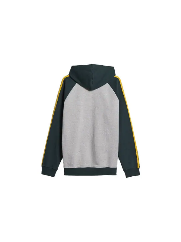 Толстовка men's originals x noah crossover 3-stripes logo printing colorblock pullover green Adidas — изображение 2 из 4