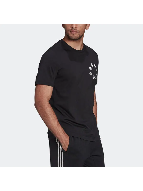 Футболка оригиналы adicolor spinner футболка Adidas — изображение 4 из 4, черный/белый