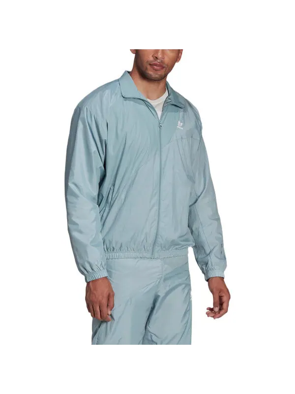 Куртка adidas originals Sports Splicing Solid Color Stand Collar Jacket Light Blue — изображение 2 из 3, мульти