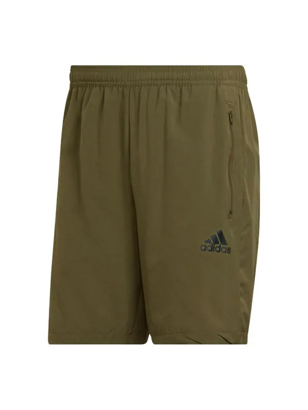 Шорты Men's adidas Solid Color Logo Sports Gym Shorts Olive Green — изображение 1 из 4, мульти