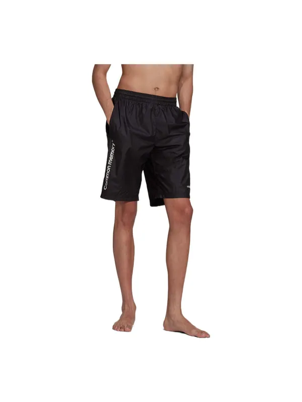 Шорты men's solid color sports alphabet printing shorts black Adidas — изображение 1 из 4, мульти