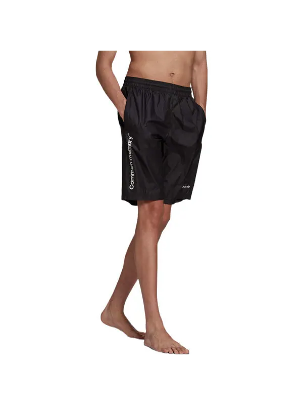 Шорты men's solid color sports alphabet printing shorts black Adidas — изображение 2 из 4, мульти