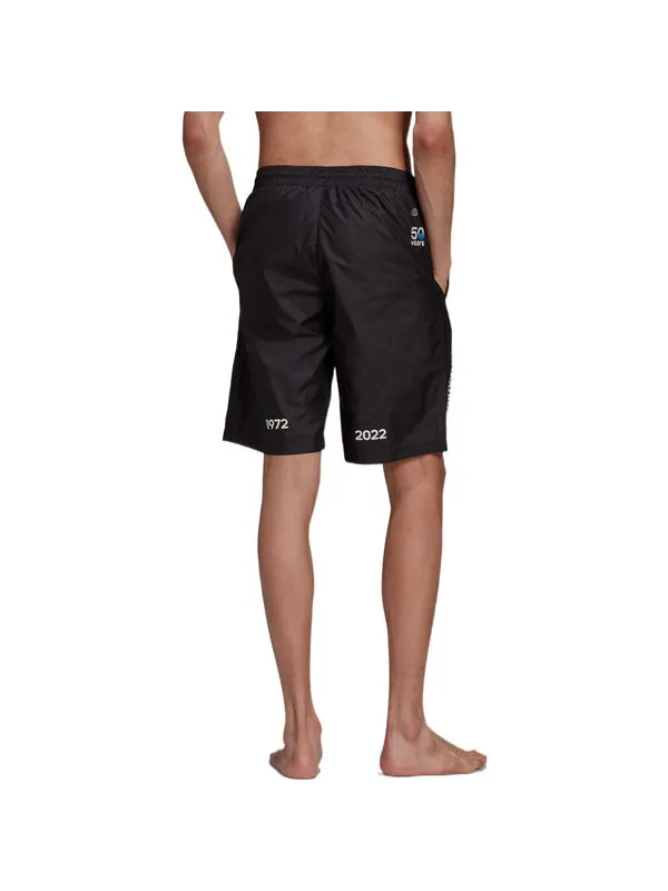 Шорты men's solid color sports alphabet printing shorts black Adidas — изображение 3 из 4, мульти