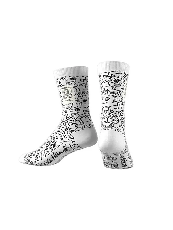 Носки neo x crossover граффити узор повседневные носки унисекс одна пара Adidas, мульитколор — изображение 4 из 4, мульти