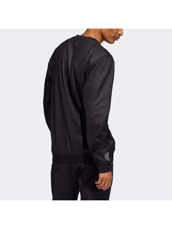 Толстовка Men's adidas Logo Printing Basketball Sports Black — изображение 3 из 4, мульти