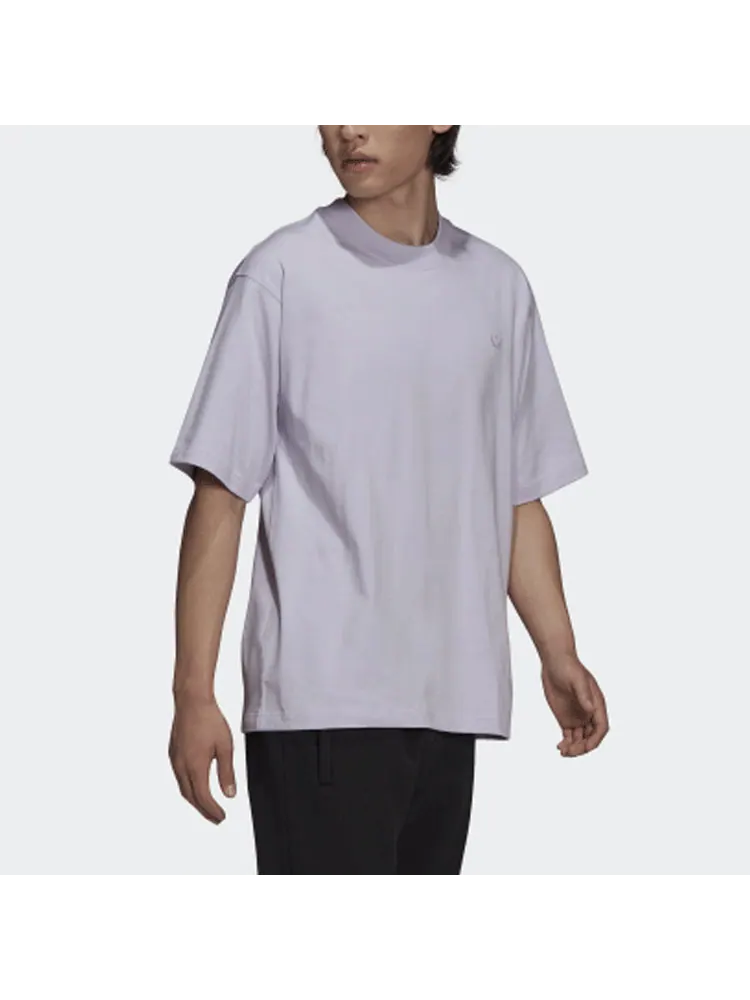 Футболка adidas originals C Tee Solid Color Small Label Loose Sports Short Sleeve Couple Style Purple — изображение 4 из 4