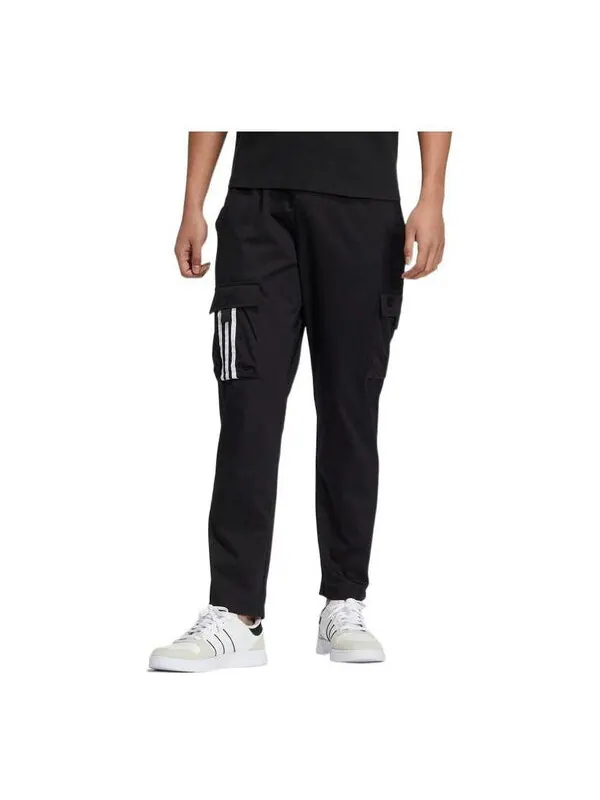 Спортивные штаны Men's adidas neo Casual Pocket Solid Color Stripe Sports Pants/Trousers/Joggers — изображение 1 из 3, мульти