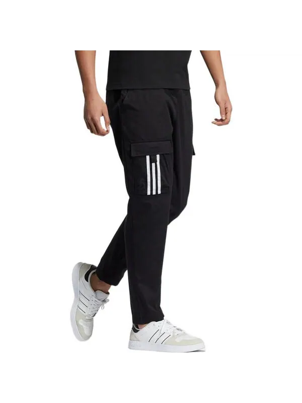 Спортивные штаны Men's adidas neo Casual Pocket Solid Color Stripe Sports Pants/Trousers/Joggers — изображение 3 из 3, мульти