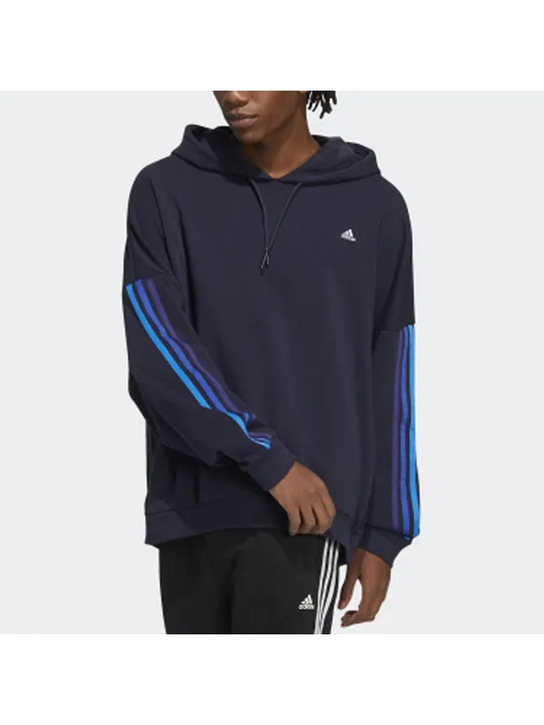 Толстовка Men's adidas Contrasting Colors Stripe Sports Ink Blue — изображение 2 из 4, мульти