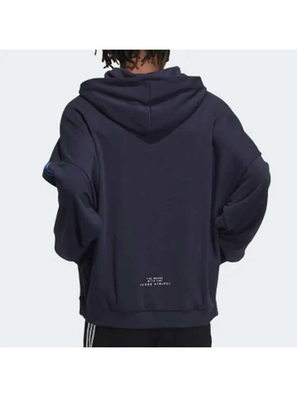 Толстовка Men's adidas Contrasting Colors Stripe Sports Ink Blue — изображение 3 из 4, мульти