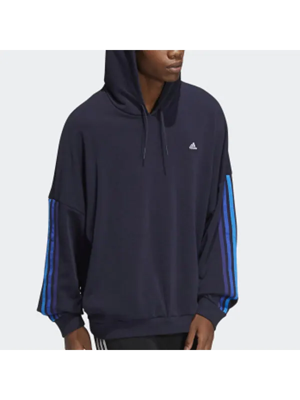 Толстовка Men's adidas Contrasting Colors Stripe Sports Ink Blue — изображение 4 из 4, мульти