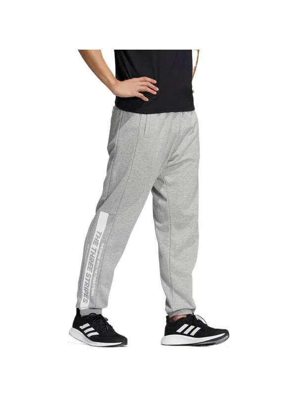 Спортивные штаны Men's adidas Solid Color Drawstring Casual Breathable Sports — изображение 4 из 4, мульти