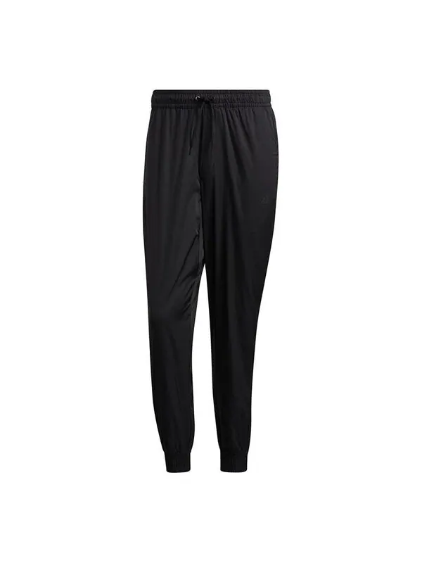 Спортивные штаны adidas Summer Wv Pants Sports Woven Bundle Feet Long Pants Black — изображение 1 из 4, черный